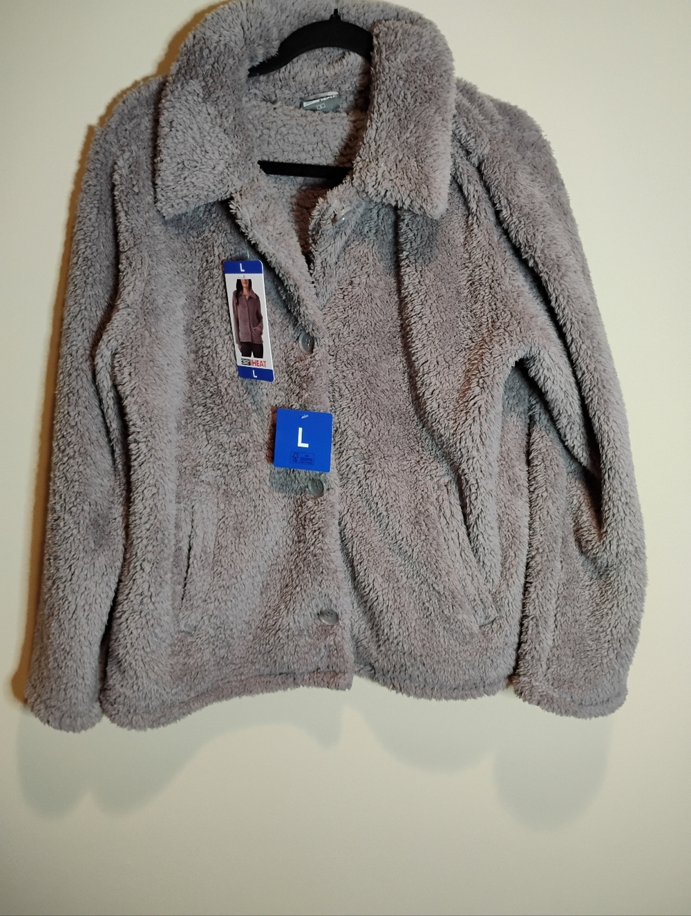NWT 32 Degrees Ladies Plush Jacket Purple L